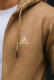 002 COMFORTABLE CLASSIC FLEECE HOODIE-TAN